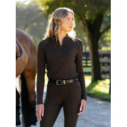 Base layer leggero LeMieux Brilliance Heyden donna Espresso Marrone Base layer leggero LeMieux Brilliance Heyden donna Espresso Marrone