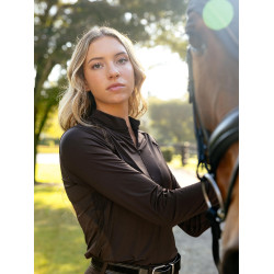 Base layer leggero LeMieux Brilliance Heyden donna Espresso Marrone Base layer leggero LeMieux Brilliance Heyden donna Espresso Marrone