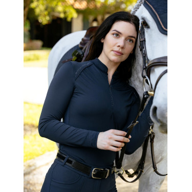 Base layer leggero LeMieux Brilliance Heyden donna Marina Blu marino Base layer leggero LeMieux Brilliance Heyden donna Marina Blu marino