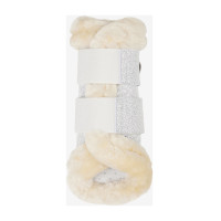 Ghette flessibili LeMieux con bordo in pile Brilliance Bianco