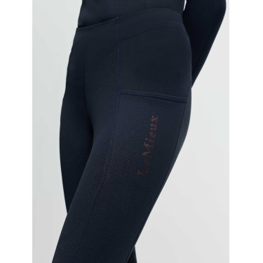 Leggings pull-on Young Rider LeMieux Orla Brilliance Sparkle Marina Blu marino