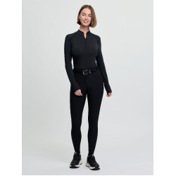 Pantaloni da equitazione da donna LeMieux con grip in silicone Brilliance Nero