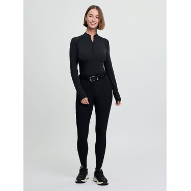 Pantaloni da equitazione da donna LeMieux con grip in silicone Brilliance Nero