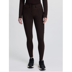 Pantaloni da equitazione da donna LeMieux con grip in silicone Brilliance Espresso Marrone