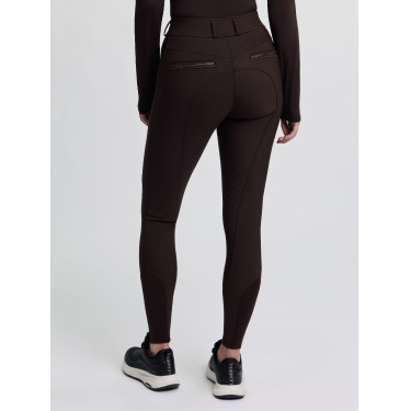 Pantaloni da equitazione da donna LeMieux con grip in silicone Brilliance Espresso Marrone