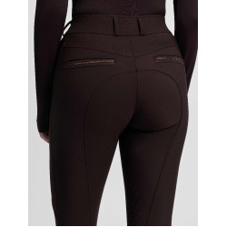 Pantaloni da equitazione da donna LeMieux con grip in silicone Brilliance Espresso Marrone