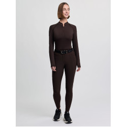 Pantaloni da equitazione da donna LeMieux con grip in silicone Brilliance Espresso Marrone