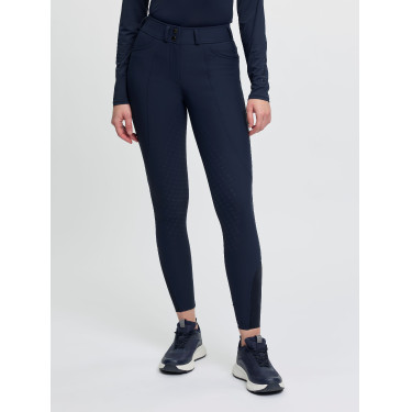Pantaloni da equitazione da donna LeMieux con fondo in silicone Brilliance Marina Blu marino
