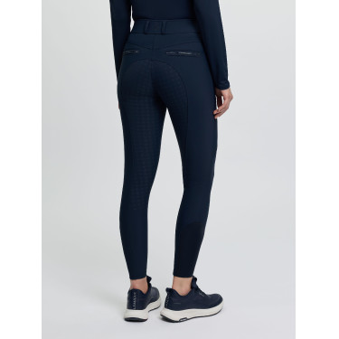Pantaloni da equitazione da donna LeMieux con fondo in silicone Brilliance Marina Blu marino