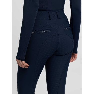 Pantaloni da equitazione da donna LeMieux con fondo in silicone Brilliance Marina Blu marino
