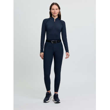 Pantaloni da equitazione da donna LeMieux con fondo in silicone Brilliance Marina Blu marino