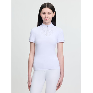Polo da gara a maniche corte Young Rider LeMieux Brilliance Livvy Bianco Polo da gara a maniche corte Young Rider LeMieux Brilliance Livvy Bianco