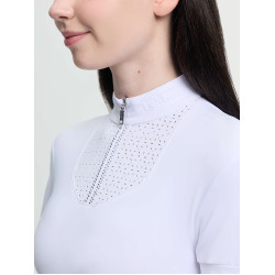 Polo da gara a maniche corte Young Rider LeMieux Brilliance Livvy Bianco Polo da gara a maniche corte Young Rider LeMieux Brilliance Livvy Bianco