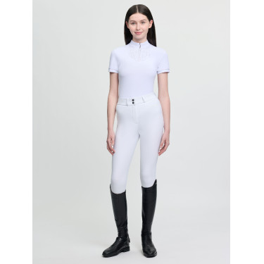 Polo da gara a maniche corte Young Rider LeMieux Brilliance Livvy Bianco Polo da gara a maniche corte Young Rider LeMieux Brilliance Livvy Bianco