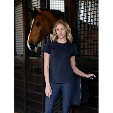T-shirt LeMieux Brilliance a maniche corte da donna Marina Blu marino T-shirt LeMieux Brilliance a maniche corte da donna Marina Blu marino