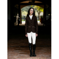 Giacca da concorso Junior Pro LeMieux Brilliance Espresso Marrone