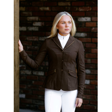 Giacca da concorso LeMieux Brilliance Diana donna Espresso Marrone
