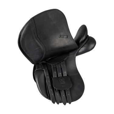 Sella mista Waldhausen in cuoio Comfort Nero