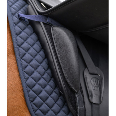 Sella da dressage Waldhausen in cuoio Comfort Nero