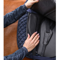 Sella da dressage Waldhausen in cuoio Comfort Nero