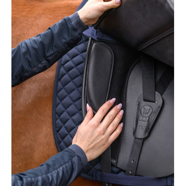 Sella da dressage Waldhausen in cuoio Comfort Nero