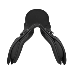 Sella da dressage Waldhausen in cuoio Comfort Nero