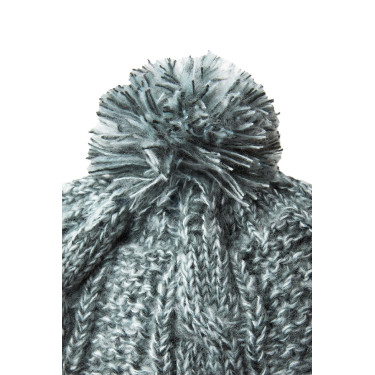 Cappello lavorato a maglia Horze Leighton Teens con fodera in pile Grigio