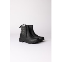 Stivaletti jodhpur Horze Sporty in pelle vegana con elementi effetto cristallo Nero