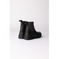 Stivaletti jodhpur Horze Sporty in pelle vegana con elementi effetto cristallo Nero