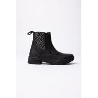 Stivaletti jodhpur Horze Sporty in pelle vegana con elementi effetto cristallo Nero