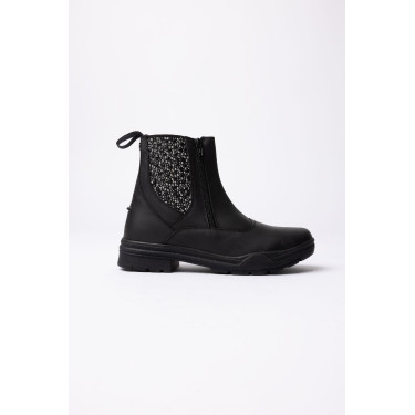 Stivaletti jodhpur Horze Sporty in pelle vegana con elementi effetto cristallo Nero