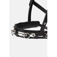 Cavezzone Horze in pelle Nero