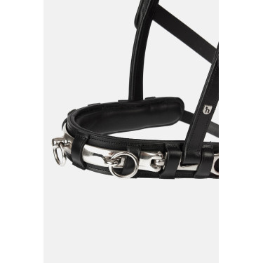 Cavezzone Horze in pelle Nero