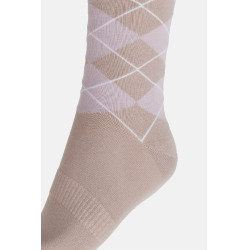 Calze Horze Holly argyle Tinta orchidea