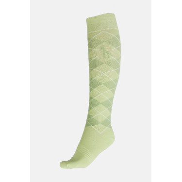 Calze Horze Holly argyle Giada bianco