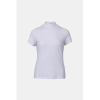 Polo da concorso B Vertigo Charlotta donna maniche corte Bianco / blu turchese