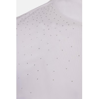 Polo da concorso B Vertigo Charlotta donna maniche corte Bianco / blu turchese