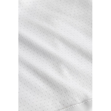 Polo da concorso Horze Louisa mesh donna Bianco / blu turchese