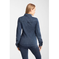 Camicia western da donna Horze Ulrika Blu denim
