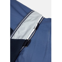 Coperta da esterno impermeabile Horze Aircool 3D con collo staccabile Grigio