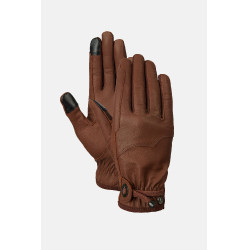 Guanti da equitazione western in pelle Dakota Horze Marrone