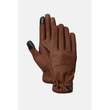 Guanti da equitazione western in pelle Dakota Horze Marrone