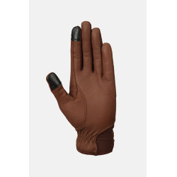 Guanti da equitazione western in pelle Dakota Horze Marrone