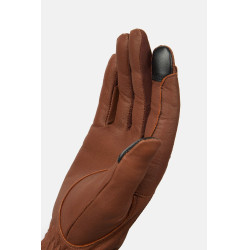 Guanti da equitazione western in pelle Dakota Horze Marrone