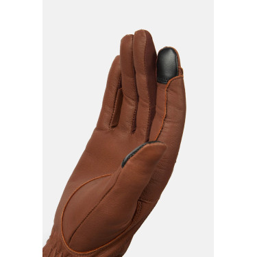Guanti da equitazione western in pelle Dakota Horze Marrone