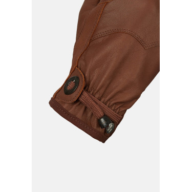 Guanti da equitazione western in pelle Dakota Horze Marrone