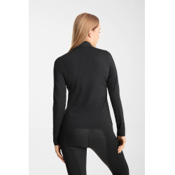 Maglia tecnica rinfrescante Horze Emmie a maniche lunghe da donna Nero