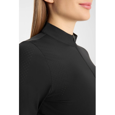 Maglia tecnica rinfrescante Horze Emmie a maniche lunghe da donna Nero