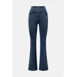 Leggings da equitazione Horze Emery western donna taglio bootcut effetto denim Blu denim