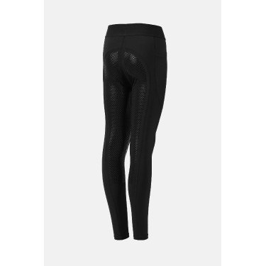 Leggings da equitazione Horze Maia Young Rider con grip integrale Nero